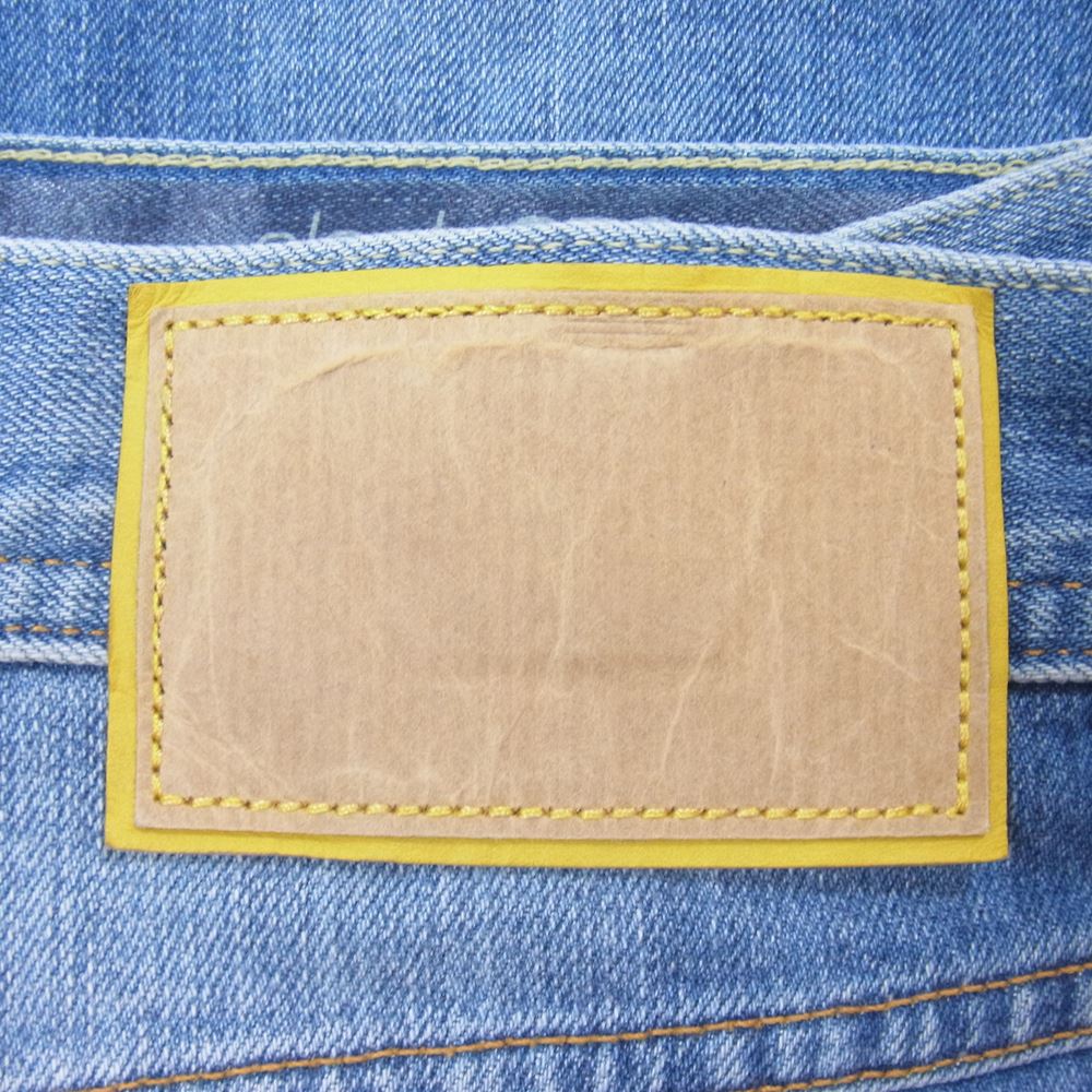 ケアレーベル slack 352 ストレッチ デニム パンツ ジーンズ インディゴブルー系 34【中古】