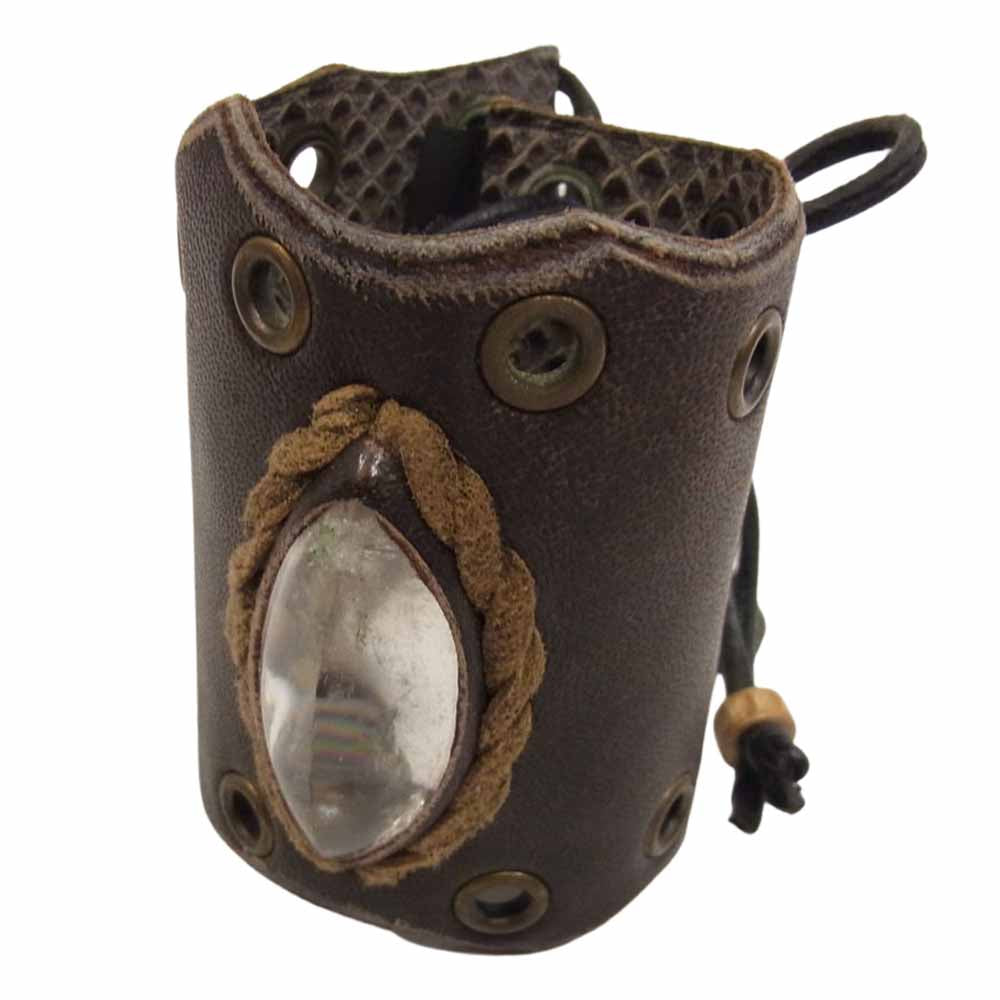 ケムリ LEATHER BANGLE レザー バングル ブラウン系【中古】