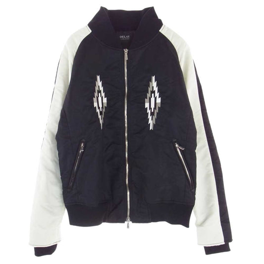 ディレイ バイ ウインアンドサンズ JK DW16-JK-001 NATIVE FL JK ネイティブ柄 ナイロン ジャケット  ブラック系 4【中古】