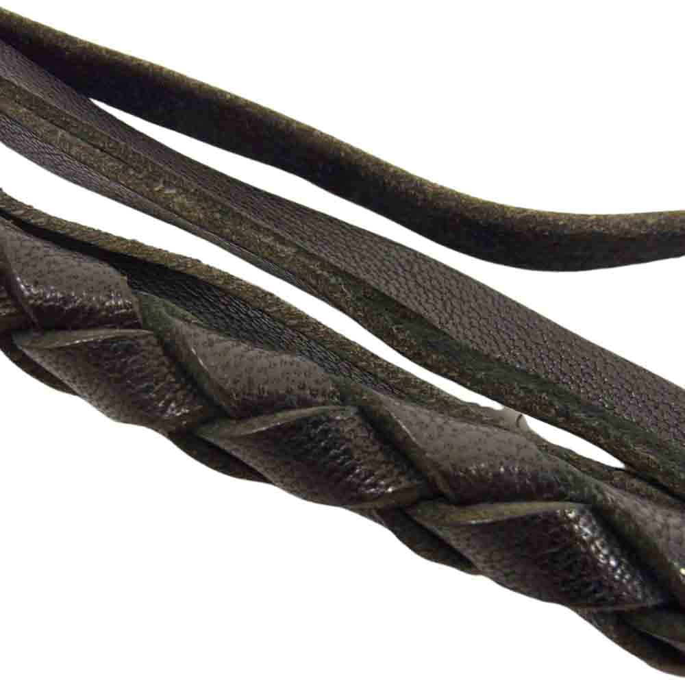 5351 プールオム SCHORL レザー ウオレット チェーン ブラック系【中古】