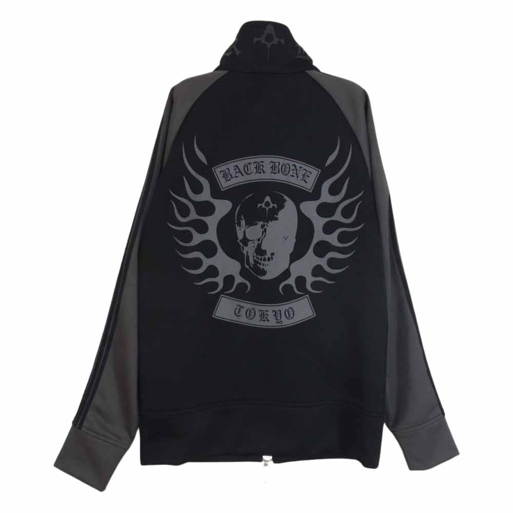 BACKBONE バックボーン BB09FW-JB01 襟 胸 刺繍トラック ジャケット ブラック系 M【中古】