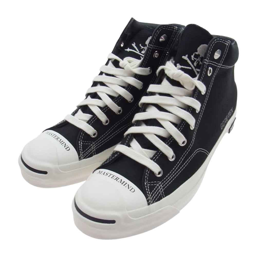 CONVERSE コンバース 33300670 × MASTER MIND JAPAN JACK PURCELL GORE-TEX RH MID マスターマインド ジャックパーセル スニーカー ブラック系 28.0cm【新古品】【未使用】【中古】