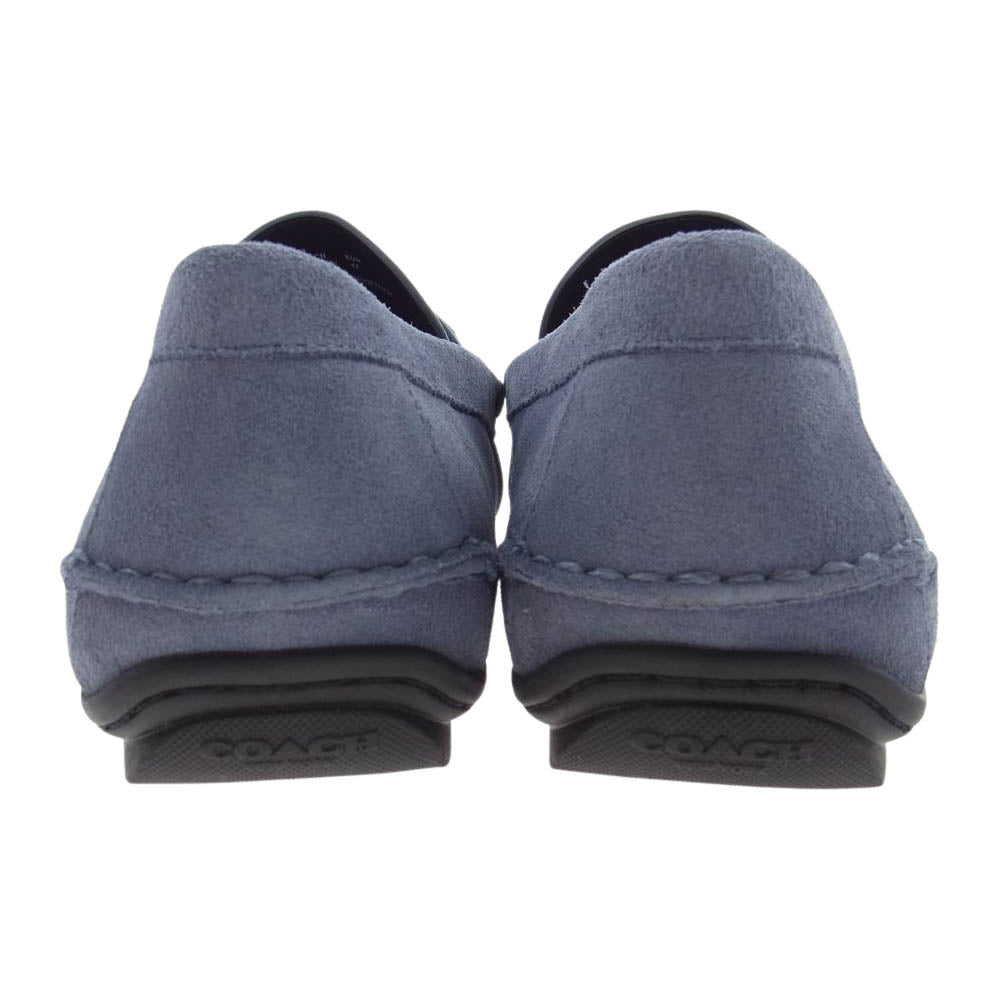 COACH コーチ C8833  MOTT DRIVER SUEDE スウェード ドライビング シューズ ローファー ブルー系 US9D【新古品】【未使用】【中古】