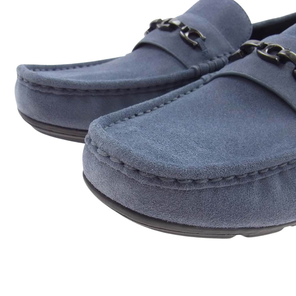 COACH コーチ C8833  MOTT DRIVER SUEDE スウェード ドライビング シューズ ローファー ブルー系 US9D【新古品】【未使用】【中古】