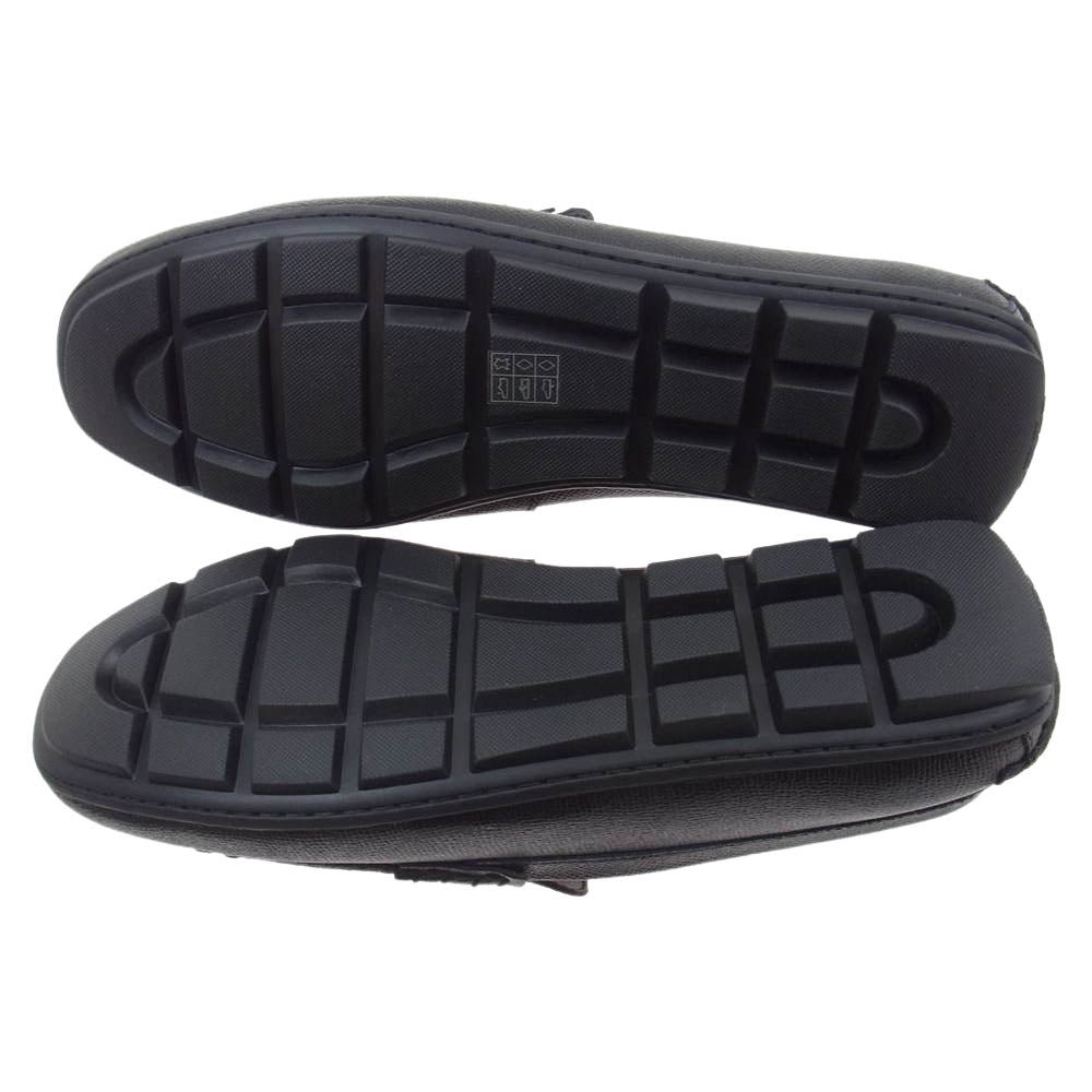 COACH コーチ FG2386  MOTT DRIVER CRSG レザー ドライビング シューズ ローファー ブラック系 US9D【新古品】【未使用】【中古】