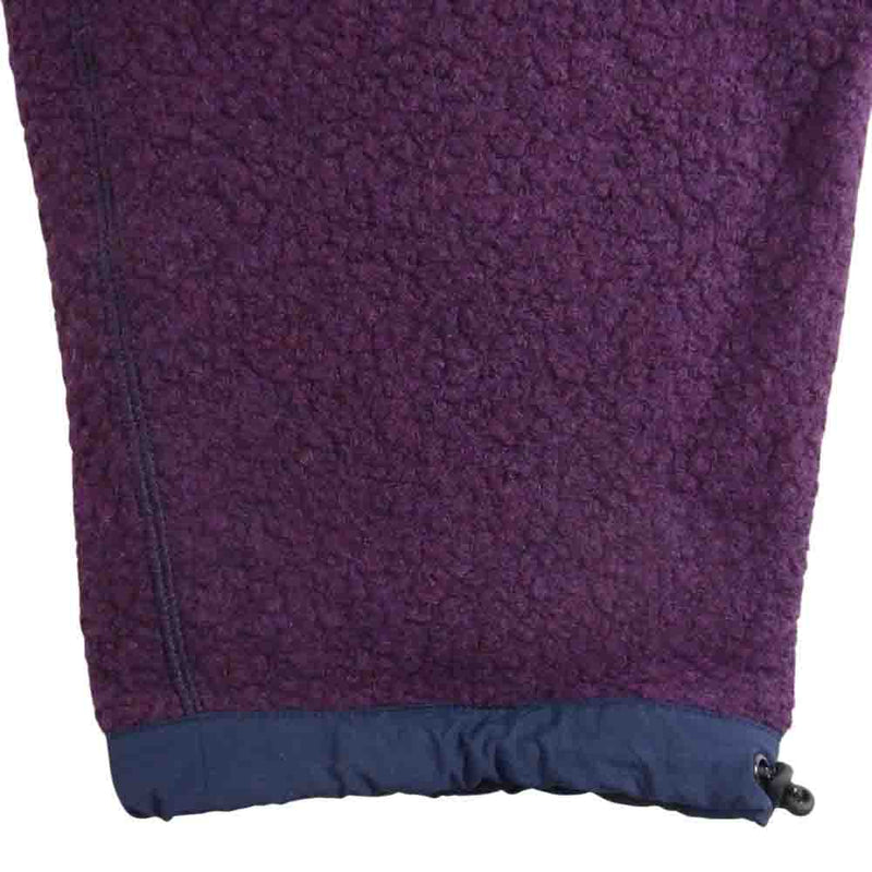 エフシーイー 22AW FSU03222M0001 recycle wool boa pants purple リサイクル ウール ボア パンツ  パープル系 L【新古品】【未使用】【中古】