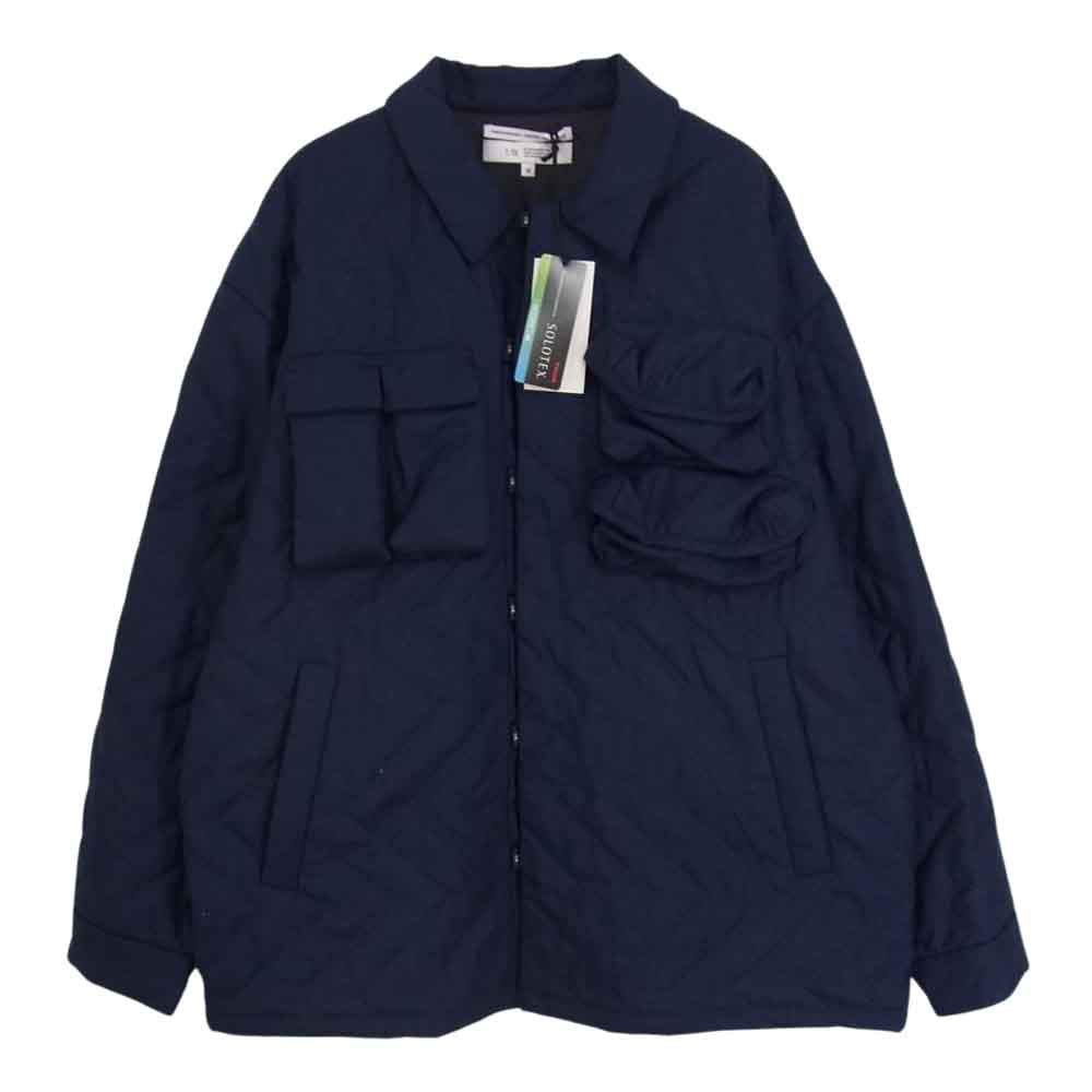 エフシーイー FPA02222M0001 UTILITY SHIRT ユーティリティ 中綿 シャツ ジャケット ネイビー系 M【極上美品】【中古】