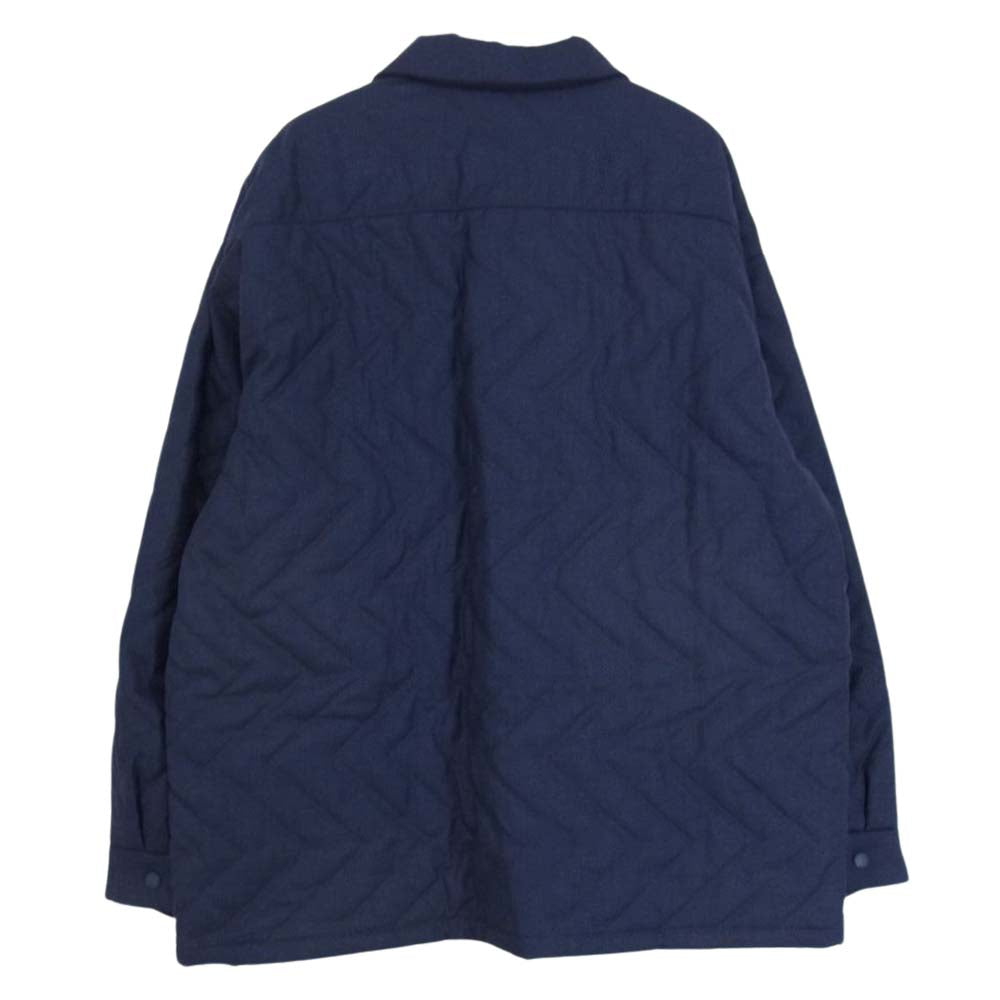 エフシーイー FPA02222M0001 UTILITY SHIRT ユーティリティ 中綿 シャツ ジャケット ネイビー系 M【極上美品】【中古】