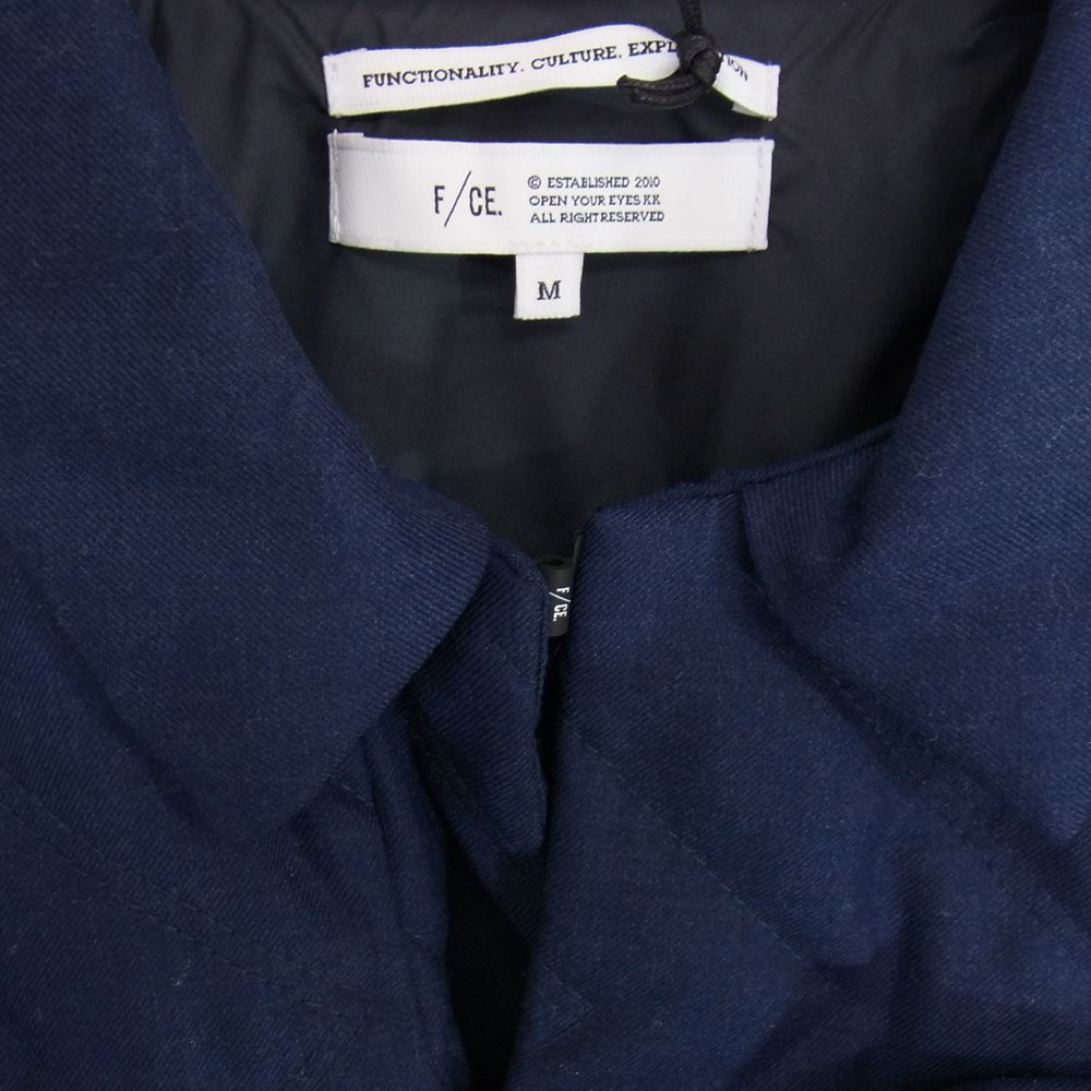 エフシーイー FPA02222M0001 UTILITY SHIRT ユーティリティ 中綿 シャツ ジャケット ネイビー系 M【極上美品】【中古】