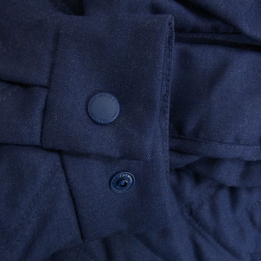 エフシーイー FPA02222M0001 UTILITY SHIRT ユーティリティ 中綿 シャツ ジャケット ネイビー系 M【極上美品】【中古】