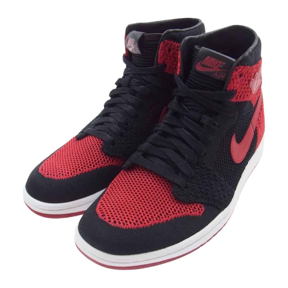 NIKE AIR JORDAN ナイキ ジョーダン 919704-001 AIR JORDAN 1 RETRO HI FLYKNIT エアジョーダン1 ハイ フライニット ハイカット スニーカー レッド系 27.0cm【新古品】【未使用】【中古】