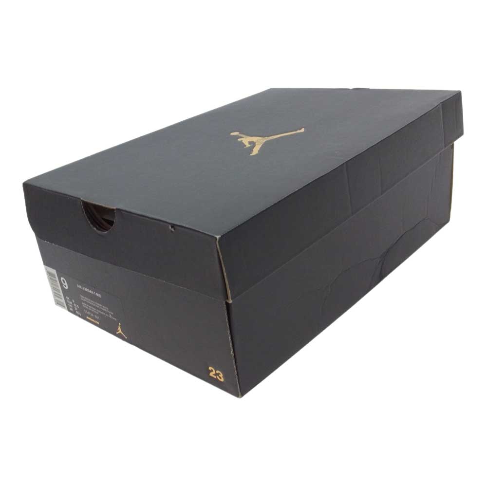 NIKE AIR JORDAN ナイキ ジョーダン 554724-601 NIKE AIR JORDAN 1 RETRO MID TEAM RED BLACK ナイキ エアジョーダン1 ミッド チーム レッド ブラック ミット カット スニーカー  ワインレッド系 27.0cm【新古品】【未使用】【中古】