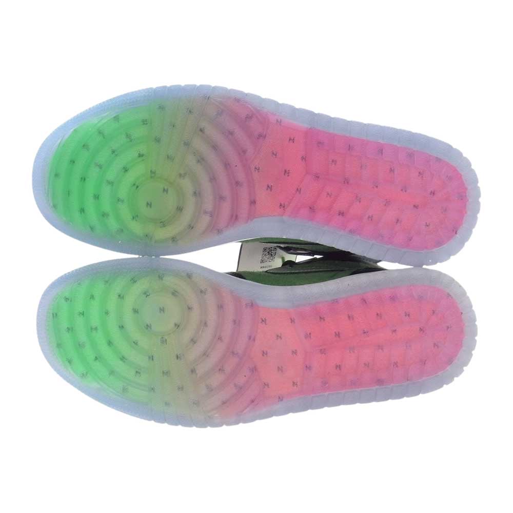 NIKE AIR JORDAN ナイキ ジョーダン CK6637-002 AIR JORDAN 1 HI ZOOM AIR 2020 CK6637-002 エアジョーダン1ハイ ズームエアー ハイカット スニーカー グリーン系 27.0cm【新古品】【未使用】【中古】