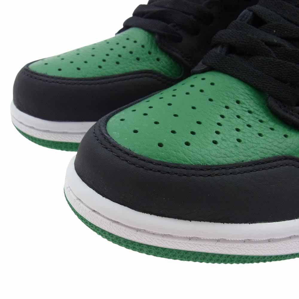 NIKE AIR JORDAN ナイキ ジョーダン 555088-030 AIR JORDAN 1 RETRO HIGH OG PINE GREEN エア ジョーダン1 レトロ ハイ オージー パイングリーン ハイカット スニーカー グリーン系 27.0cm【新古品】【未使用】【中古】