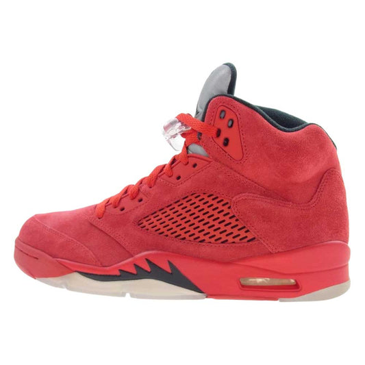 NIKE AIR JORDAN ナイキ ジョーダン 136027-602 AIR JORDAN 5 RETRO OG RED SUEDE エア ジョーダン レトロ レッド ハイカット スニーカー レッド系 27.0cm【新古品】【未使用】【中古】