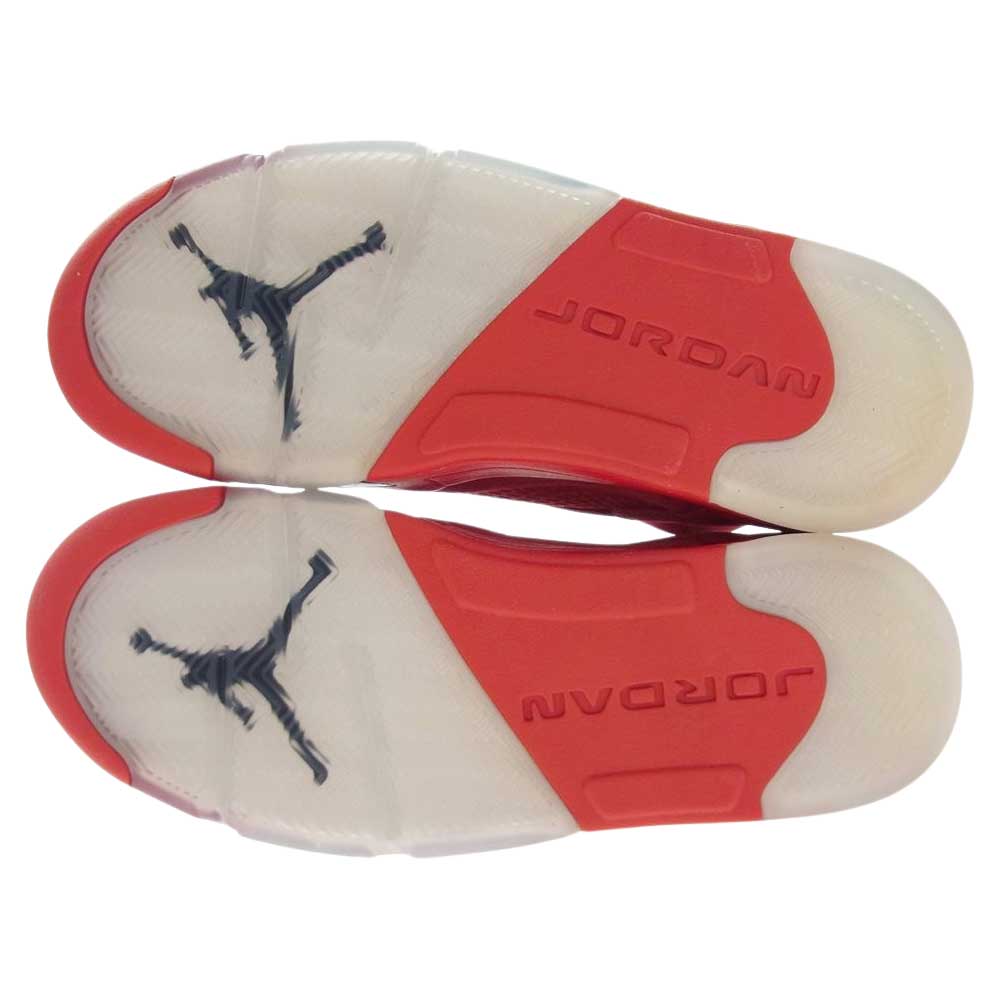 NIKE AIR JORDAN ナイキ ジョーダン 136027-602 AIR JORDAN 5 RETRO OG RED SUEDE エア ジョーダン レトロ レッド ハイカット スニーカー レッド系 27.0cm【新古品】【未使用】【中古】