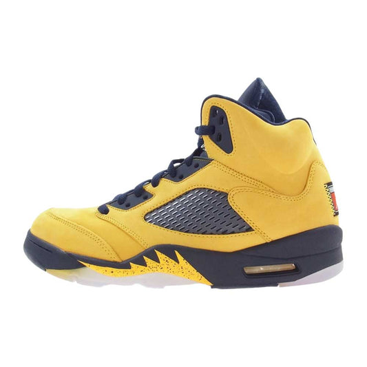 NIKE AIR JORDAN ナイキ ジョーダン CQ9541-704 AIR JORDAN 5 MICHIGAN エアジョーダン5 ミシガン ハイカット スニーカー イエロー系 27.0cm【新古品】【未使用】【中古】