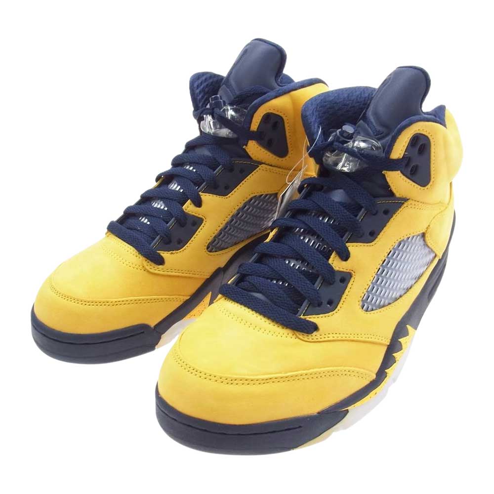 NIKE AIR JORDAN ナイキ ジョーダン CQ9541-704 AIR JORDAN 5 MICHIGAN エアジョーダン5 ミシガン ハイカット スニーカー イエロー系 27.0cm【新古品】【未使用】【中古】