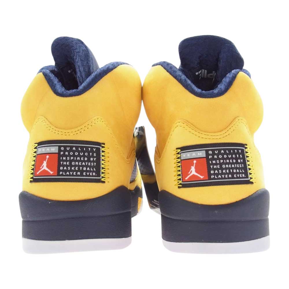 NIKE AIR JORDAN ナイキ ジョーダン CQ9541-704 AIR JORDAN 5 MICHIGAN エアジョーダン5 ミシガン ハイカット スニーカー イエロー系 27.0cm【新古品】【未使用】【中古】