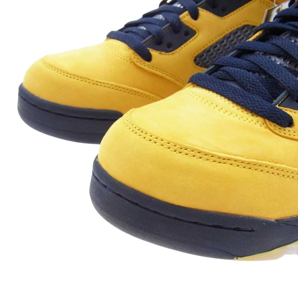 NIKE AIR JORDAN ナイキ ジョーダン CQ9541-704 AIR JORDAN 5 MICHIGAN エアジョーダン5 ミシガン ハイカット スニーカー イエロー系 27.0cm【新古品】【未使用】【中古】
