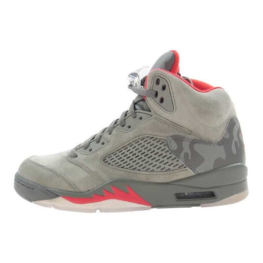 NIKE AIR JORDAN ナイキ ジョーダン 136027-051 AIR JORDAN 5 RETRO P51 CAMO エアジョーダン5 レトロ ダークスタッコ ハイカット スニーカー グレー系 27.0cm【新古品】【未使用】【中古】