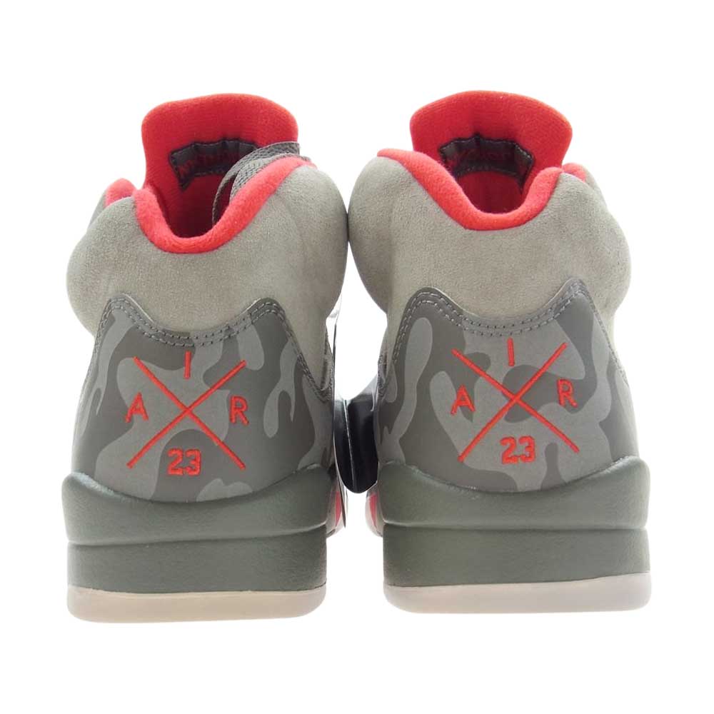 NIKE AIR JORDAN ナイキ ジョーダン 136027-051 AIR JORDAN 5 RETRO P51 CAMO エアジョーダン5 レトロ ダークスタッコ ハイカット スニーカー グレー系 27.0cm【新古品】【未使用】【中古】