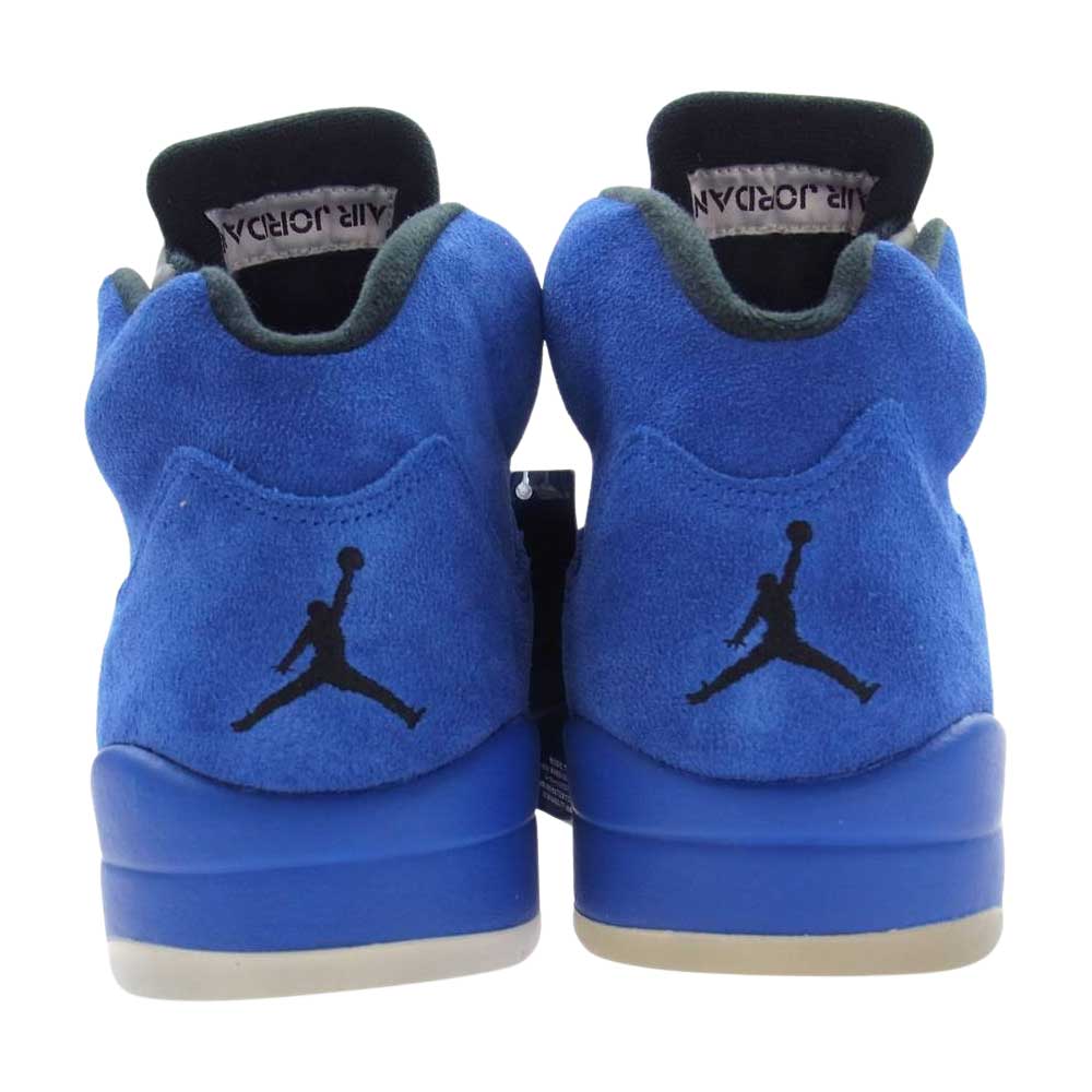 NIKE AIR JORDAN ナイキ ジョーダン 136027-401 AIR JORDAN 5 RETRO BLUE SUEDE エアジョーダン5 レトロ ブルー スウェード ハイカット スニーカー ブルー系 27.0cm【極上美品】【中古】