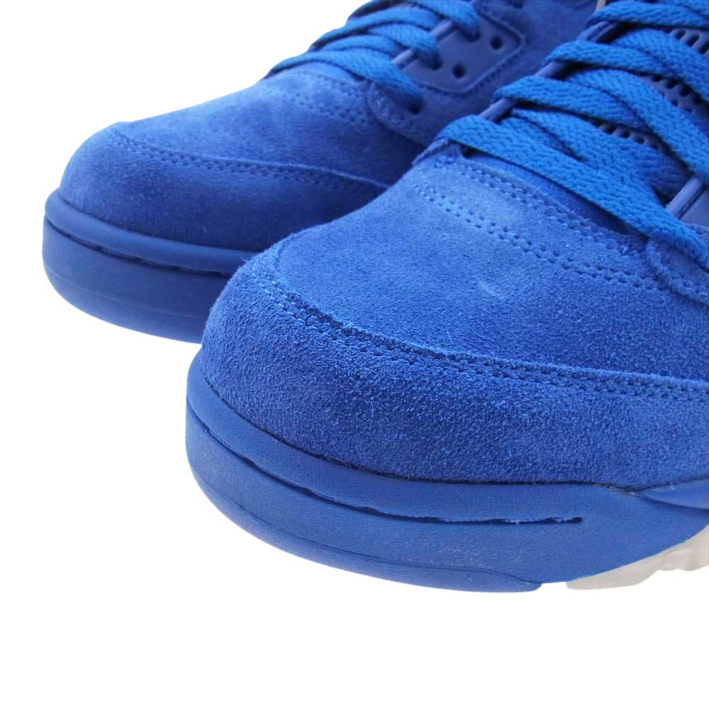 NIKE AIR JORDAN ナイキ ジョーダン 136027-401 AIR JORDAN 5 RETRO BLUE SUEDE エアジョーダン5 レトロ ブルー スウェード ハイカット スニーカー ブルー系 27.0cm【極上美品】【中古】