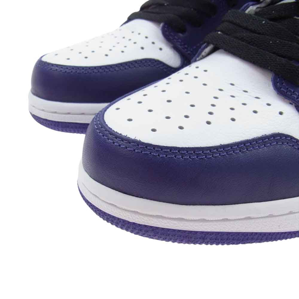 NIKE AIR JORDAN ナイキ ジョーダン 555088-500 AIR JORDAN 1 RETRO HIGH OG COURT PURPLE エア ジョーダン1 レトロ ハイ オージー コートパープル  ハイカット スニーカー パープル系 27.0cm【新古品】【未使用】【中古】