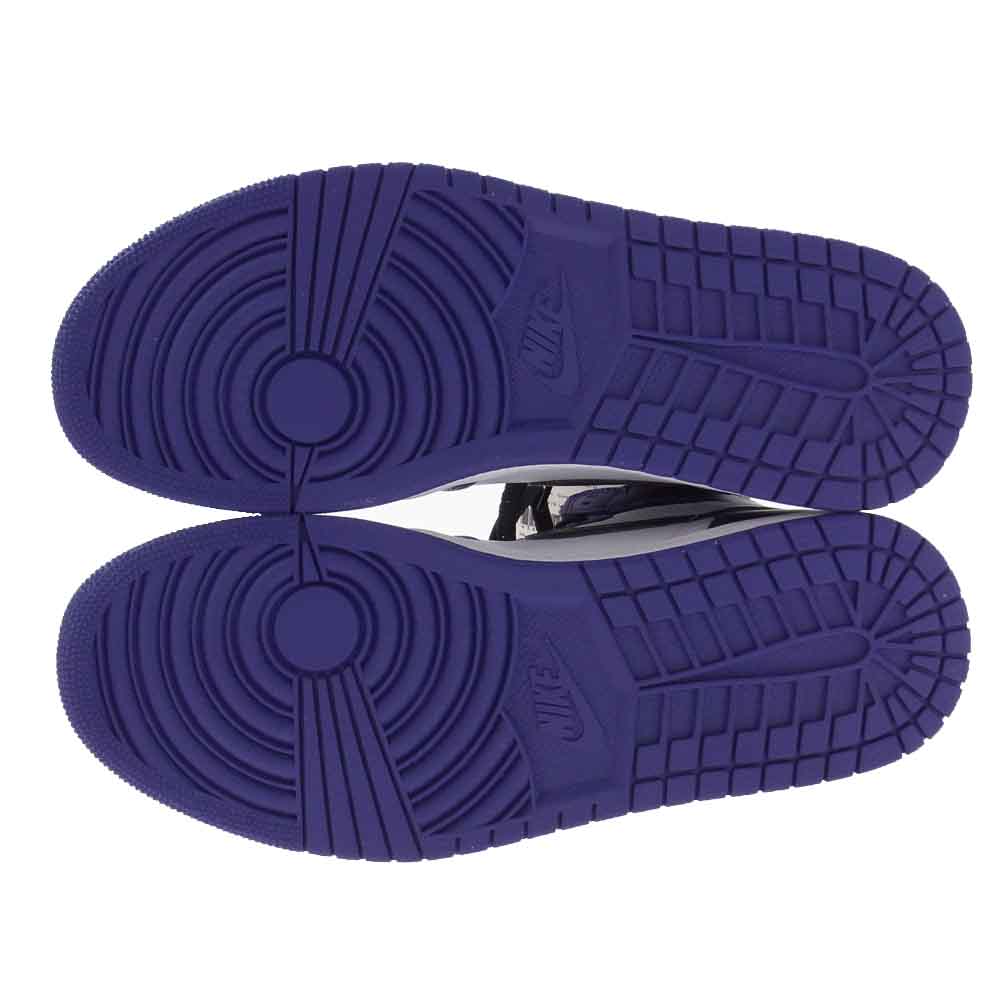 NIKE AIR JORDAN ナイキ ジョーダン 555088-500 AIR JORDAN 1 RETRO HIGH OG COURT PURPLE エア ジョーダン1 レトロ ハイ オージー コートパープル  ハイカット スニーカー パープル系 27.0cm【新古品】【未使用】【中古】