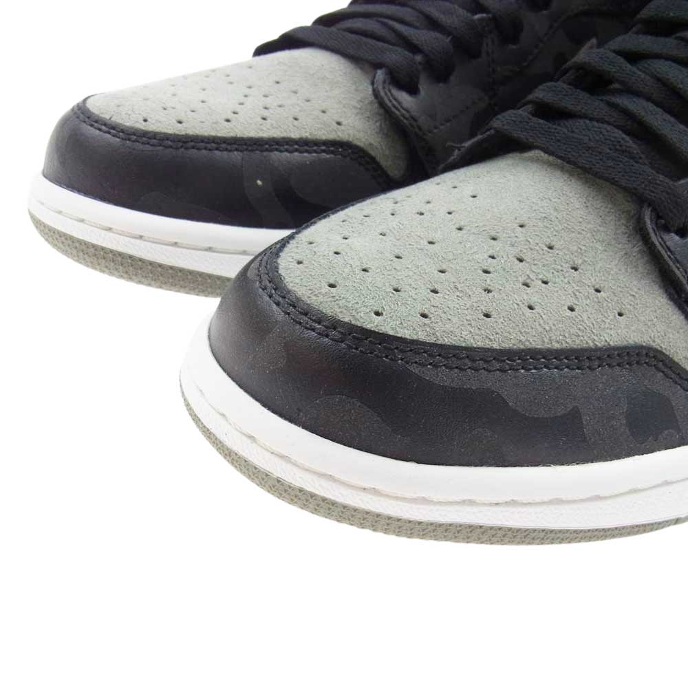 NIKE AIR JORDAN ナイキ ジョーダン AA3993-034 AIR JORDAN 1 RETRO HIGH PREMIUM SHADOW CAMO ジョーダン レトロ プレミアム シャドーカモ ハイカット スニーカー オリーブ系 27.0cm【新古品】【未使用】【中古】