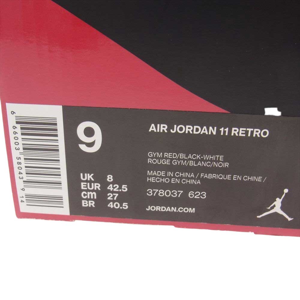 NIKE AIR JORDAN ナイキ ジョーダン 378037-623 AIR JORDAN 11 RETRO WIN LIKE 96 エア ジョーダン11 レトロ ジムレッド ハイカット スニーカー レッド系 27.0cm【新古品】【未使用】【中古】