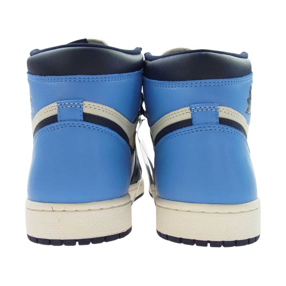 NIKE AIR JORDAN ナイキ ジョーダン 555088-140 AIR JORDAN 1 RETRO HIGH OG OBSIDIAN エアジョーダン1 レトロ ハイ オージーオブシディアン ハイカット スニーカー ブルー系 27.0cm【新古品】【未使用】【中古】