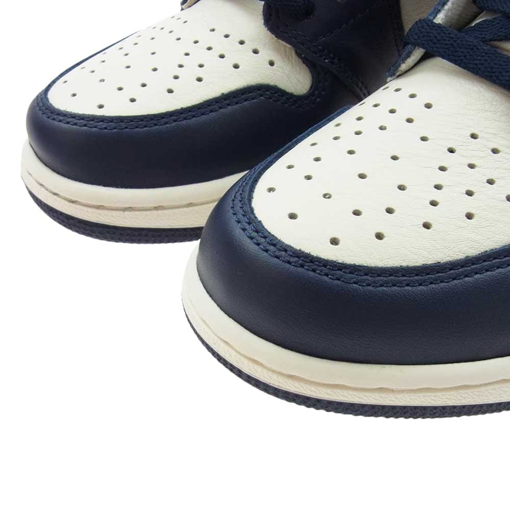 NIKE AIR JORDAN ナイキ ジョーダン 555088-140 AIR JORDAN 1 RETRO HIGH OG OBSIDIAN エアジョーダン1 レトロ ハイ オージーオブシディアン ハイカット スニーカー ブルー系 27.0cm【新古品】【未使用】【中古】