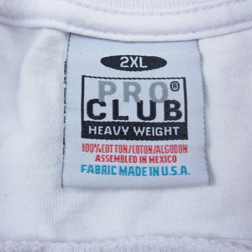 ハーミットクラブ PRO CLUB The▲HC In-N-Out Tee プロクラブ 半袖Tシャツ ホワイト系 2XL【中古】
