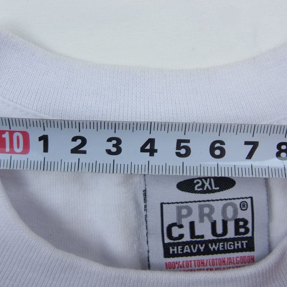 ハーミットクラブ PRO CLUB The▲HC In-N-Out Tee プロクラブ 半袖Tシャツ ホワイト系 2XL【中古】