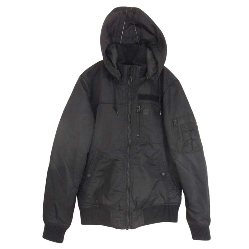 ALPHA アルファ TA1049-001 HOODED RIB JACKET 中綿 フーデッド リブジャケット ブラック系 M【中古】