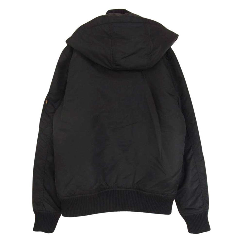 ALPHA アルファ TA1049-001 HOODED RIB JACKET 中綿 フーデッド リブジャケット ブラック系 M【中古】