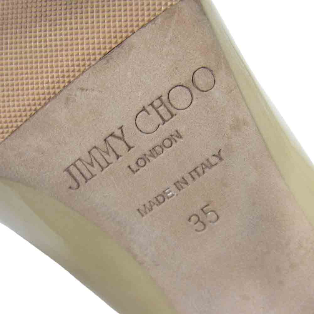 激レアモデル 美品 JIMMY CHOO 35 総レース ブルー系パンプス
