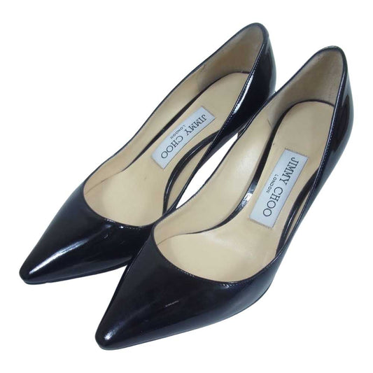 JIMMY CHOO ジミーチュウ パンプス ハイヒール ブラック系 35【中古】