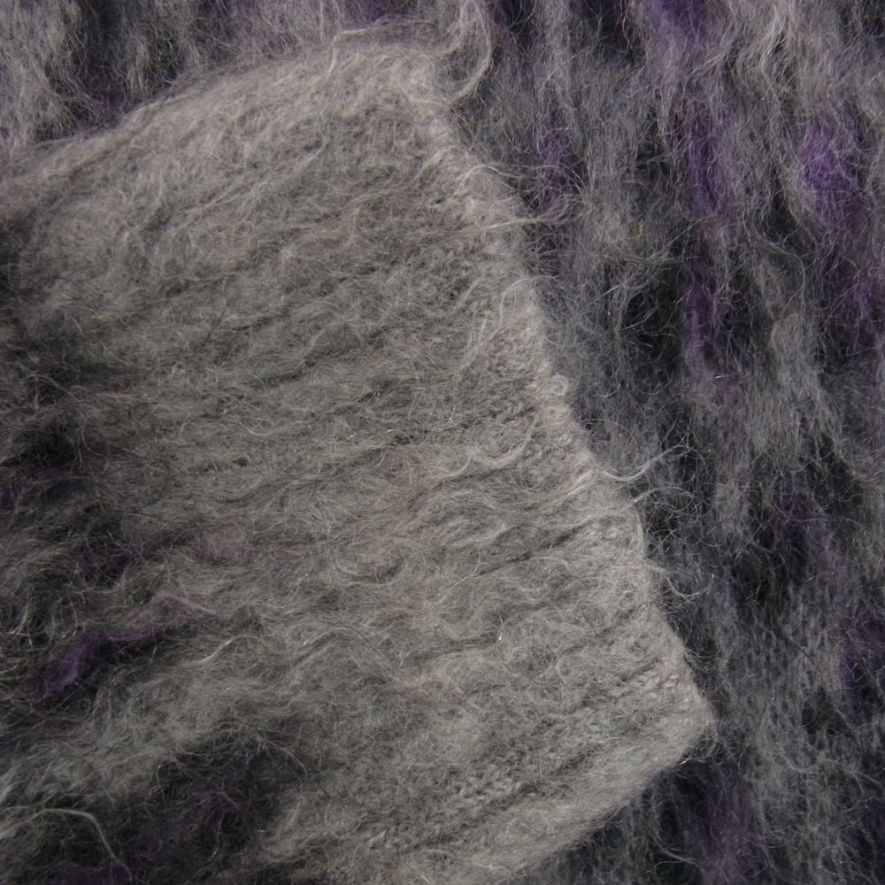 Needles ニードルス DI212 Mohair Sweater Leopard レオパード モヘア ニット セーター グレー系 L【中古】