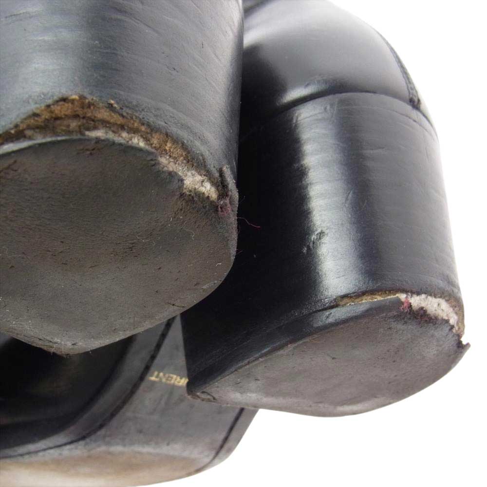 SAINT LAURENT サンローラン Wyatt Leather Chelsea Boots サイドジップ ワイアット ブーツ ブラック系【中古】