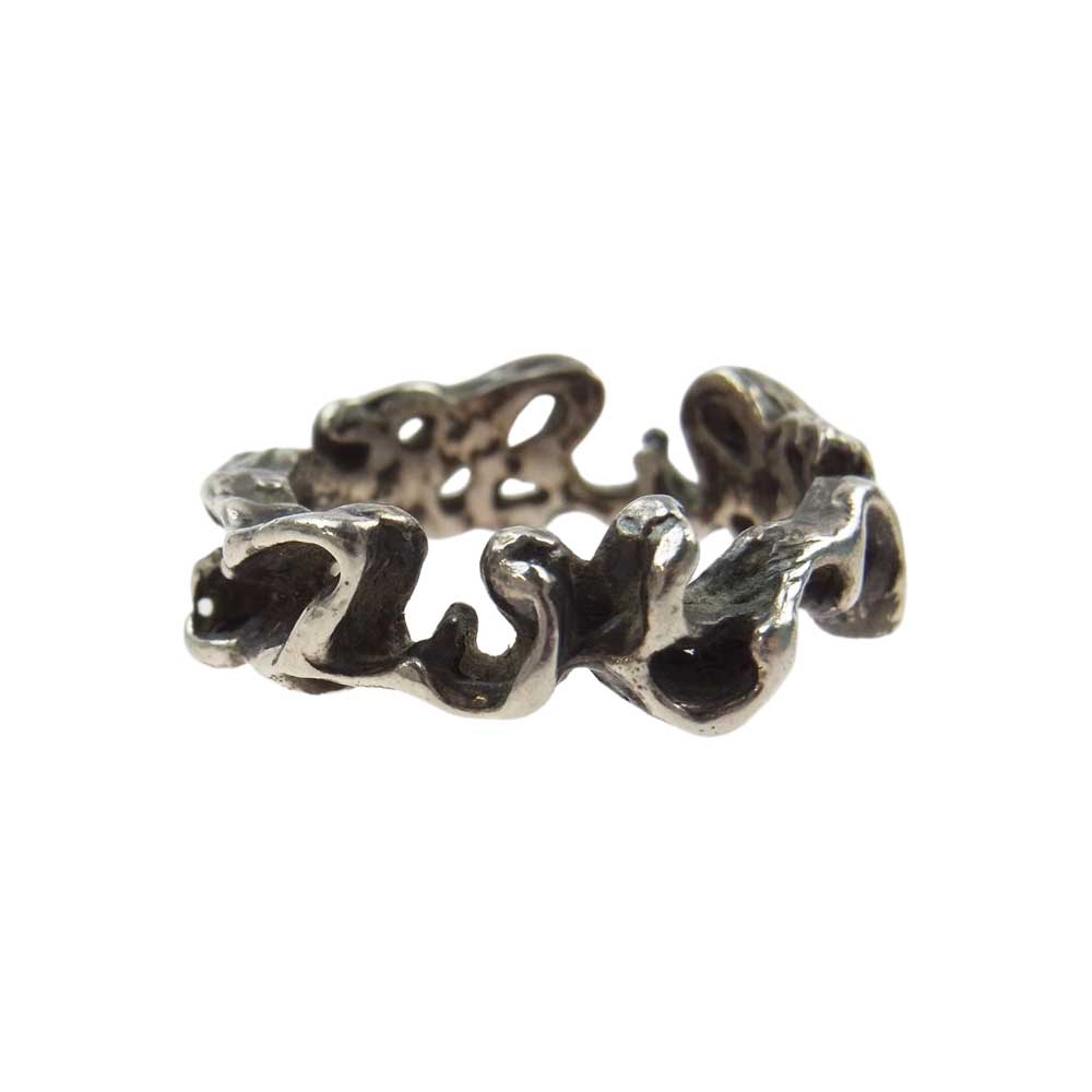 GODSIZE ゴッドサイズ PALMETTE SCROLL RING パルメット スクロール リング シルバー系 17号【中古】