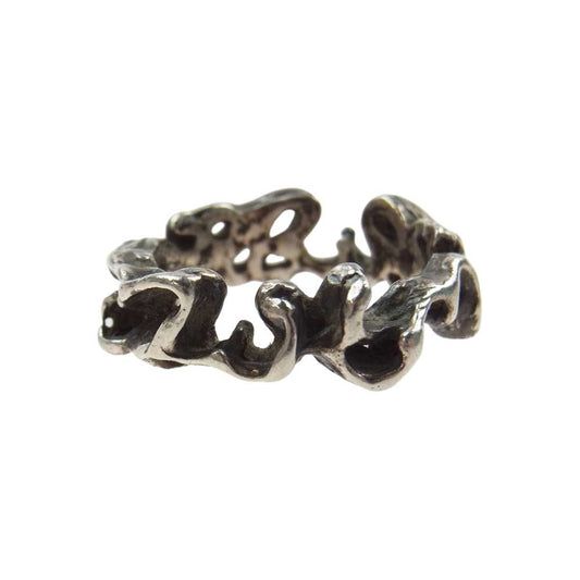 GODSIZE ゴッドサイズ PALMETTE SCROLL RING パルメット スクロール リング シルバー系 17号【中古】