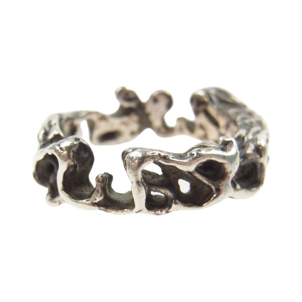 GODSIZE ゴッドサイズ PALMETTE SCROLL RING パルメット スクロール リング シルバー系 17号【中古】
