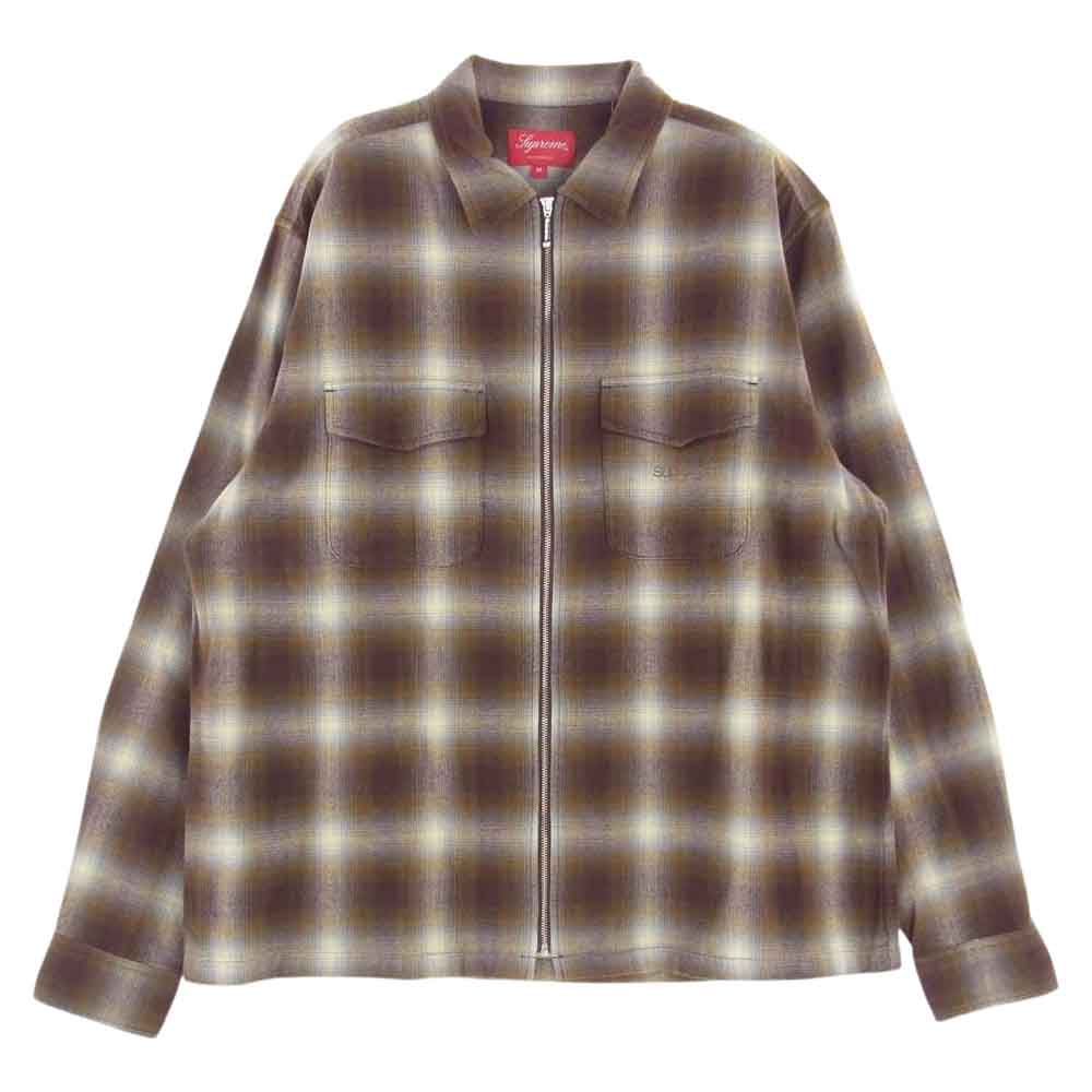 Supreme シュプリーム 22AW Shadow Plaid Flannel Zip Up Shirt