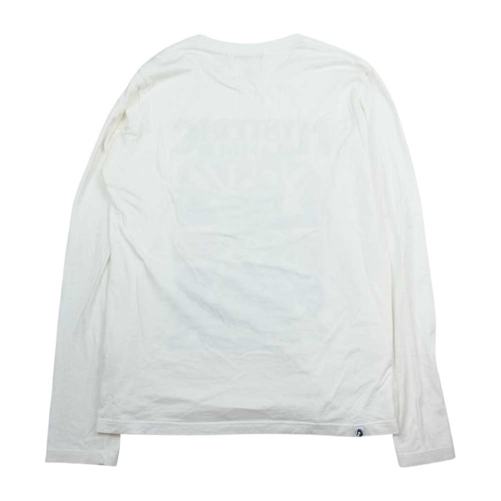 HYSTERIC GLAMOUR ヒステリックグラマー 4CL-5542 DONT LOOK BACK バイクガールプリント 長袖 Tシャツ ロンT ホワイト ホワイト系 M【中古】