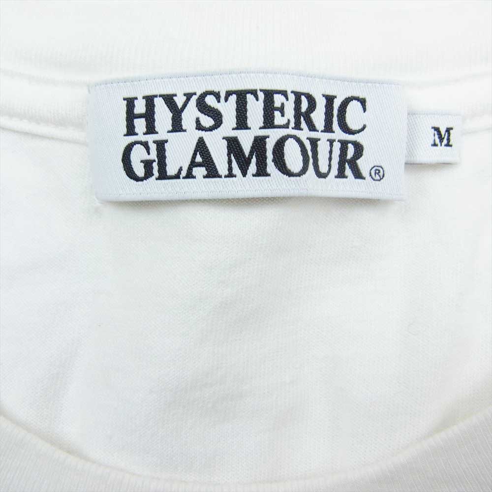 HYSTERIC GLAMOUR ヒステリックグラマー 4CL-5542 DONT LOOK BACK バイクガールプリント 長袖 Tシャツ ロンT ホワイト ホワイト系 M【中古】