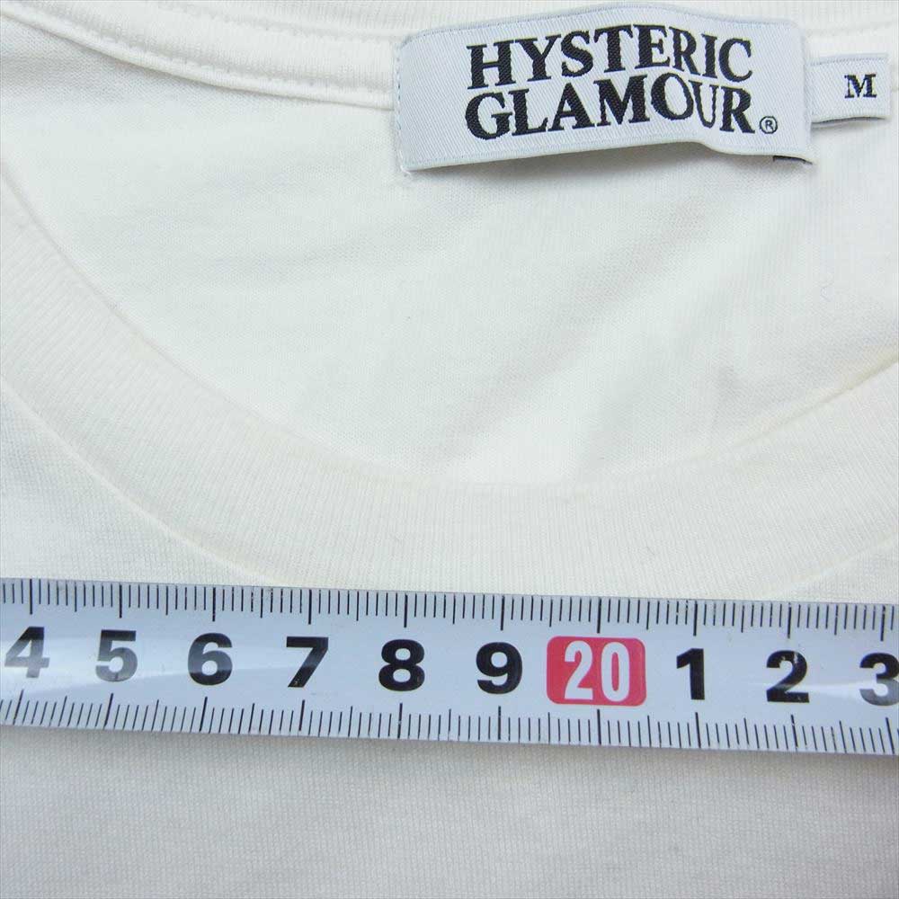 HYSTERIC GLAMOUR ヒステリックグラマー 4CL-5542 DONT LOOK BACK バイクガールプリント 長袖 Tシャツ ロンT ホワイト ホワイト系 M【中古】