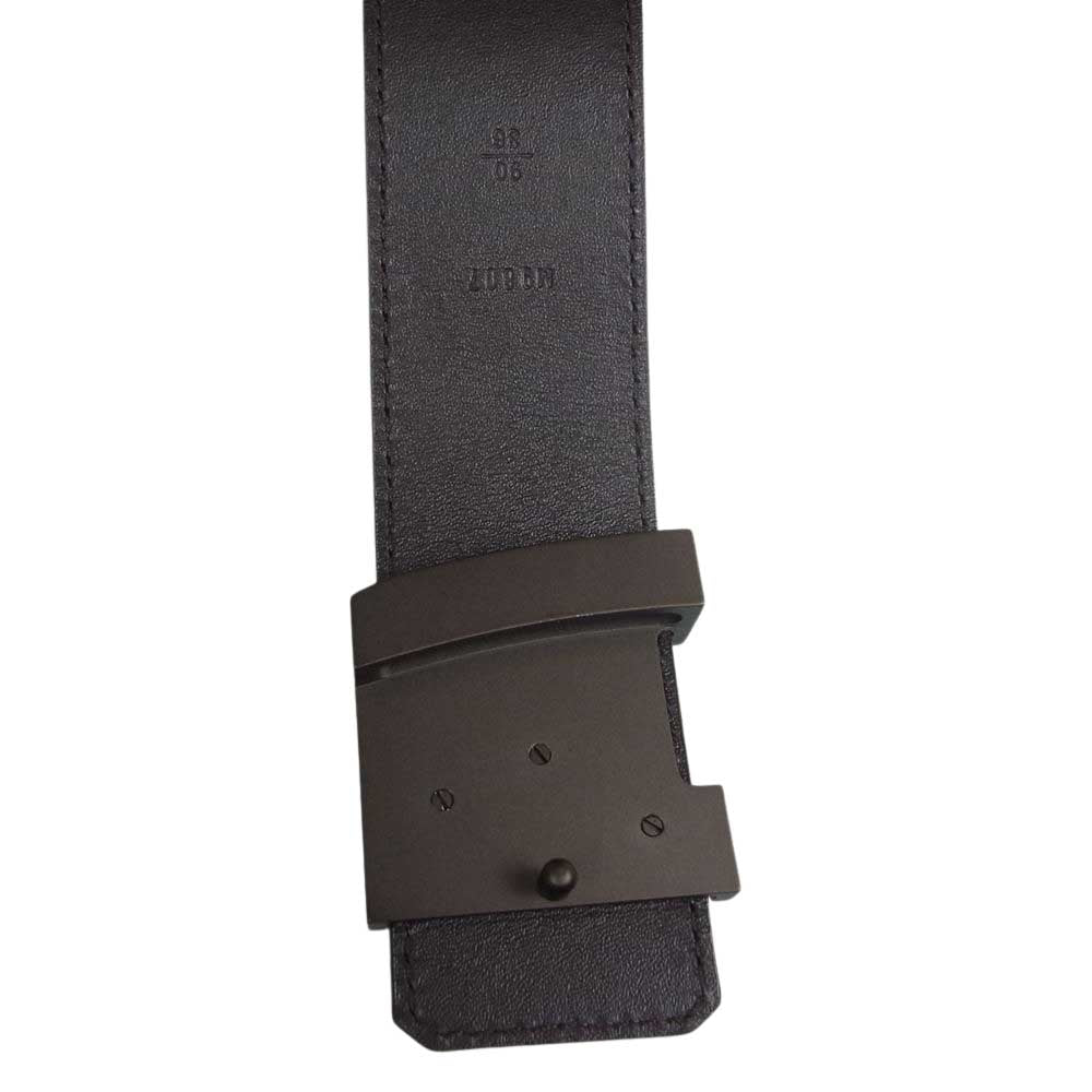 LOUIS VUITTON ルイ・ヴィトン M9807U ダミエ サンチュール LVイニシャル 40MM ベルト ブラウン系 90/36【美品】【中古】